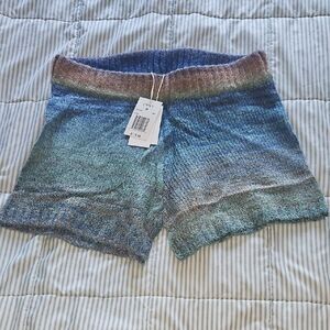 L*Space High Waist Blue and Green Shorts